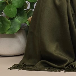 Super Soft Plain Pashmina Style Scarf in Army Green Super Soft Plain Pashmina Style Scarf in Army Green