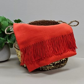 Super Soft Plain Pashmina Style Scarf in Bright Orange Super Soft Plain Pashmina Style Scarf in Bright Orange
