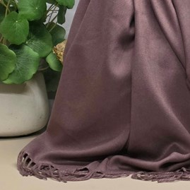 Super Soft Plain Pashmina Style Scarf in Faded Rose