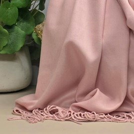 Super Soft Plain Pashmina Style Scarf in Light Pink