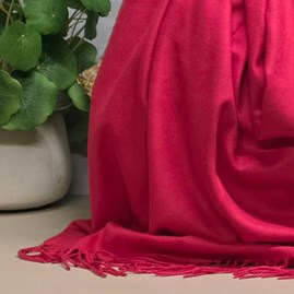 Super Soft Plain Pashmina Style Scarf in Magenta Red Super Soft Plain Pashmina Style Scarf in Magenta Red
