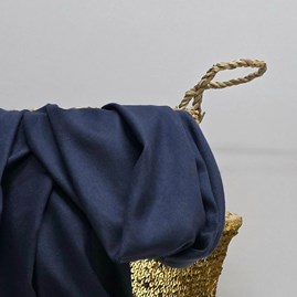 Super Soft Plain Pashmina Style Scarf in Midnight Blue
