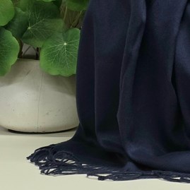 Super Soft Plain Pashmina Style Scarf in Midnight Blue Super Soft Plain Pashmina Style Scarf in Midnight Blue