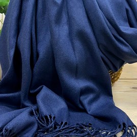 Super Soft Plain Pashmina Style Scarf in Navy Blue Super Soft Plain Pashmina Style Scarf in Navy Blue