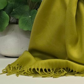 Super Soft Plain Pashmina Style Scarf in Tuscan Olive