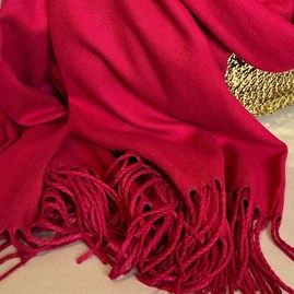 Super Soft Plain Pashmina Style Scarf in Berry Red Super Soft Plain Pashmina Style Scarf in Berry Red