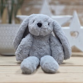 Theo The Long Leg Grey Bunny Soft Toy