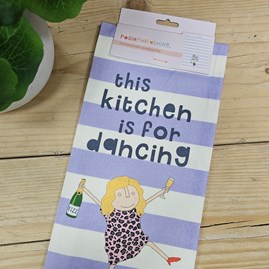 'This Kitchen Is For Dancing' Tea Towel 'This Kitchen Is For Dancing' Tea Towel