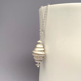 Personalised Topsy Turvy Silver Pendant Personalised Topsy Turvy Silver Pendant