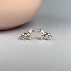 Personalised Solid Silver Origami Horse Necklace Personalised Solid Silver Origami Horse Necklace