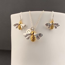 Personalised Sterling Silver Queen Bee Necklace Personalised Sterling Silver Queen Bee Necklace