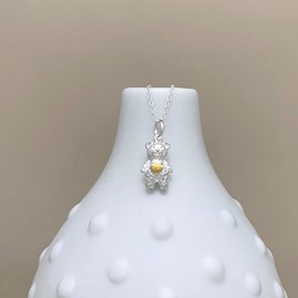 Personalised Teddy Bear Sterling Silver Necklace Personalised Teddy Bear Sterling Silver Necklace