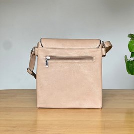 Cross Body Press Stud Bag in Khaki Cross Body Press Stud Bag in Khaki