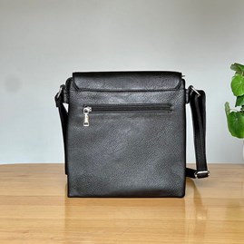 Cross Body Press Stud Bag in Black Cross Body Press Stud Bag in Black