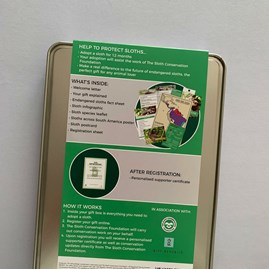 Adopt a Sloth Gift Tin Adopt a Sloth Gift Tin