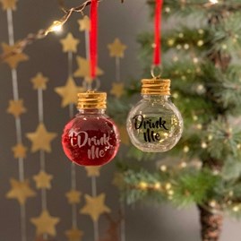 'Drink Me' Hanging Festive Boozeball 'Drink Me' Hanging Festive Boozeball