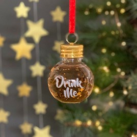 'Drink Me' Hanging Festive Boozeball 'Drink Me' Hanging Festive Boozeball