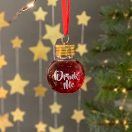 'Drink Me' Hanging Festive Boozeball