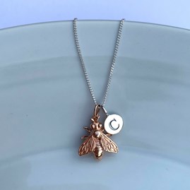 Personalised Honey Bee Necklace Personalised Honey Bee Necklace
