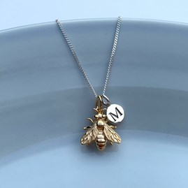 Personalised Honey Bee Necklace Personalised Honey Bee Necklace