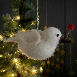 Wool Dove Hanging Decoration Wool Dove Hanging Decoration