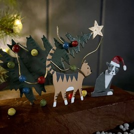 Cat Christmas Chaos Christmas Decoration Cat Christmas Chaos Christmas Decoration