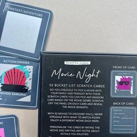 Movie Night Bucket List Scratch Cards Movie Night Bucket List Scratch Cards