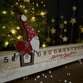 Wooden 'Merry Christmas' Gonk Advent Rule Wooden 'Merry Christmas' Gonk Advent Rule