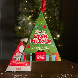 Festive Wooden Puzzle Decoration
