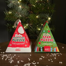 Festive Wooden Puzzle Decoration