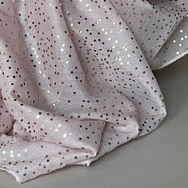 Rose Gold Metallic Dot Scarf in Pink Rose Gold Metallic Dot Scarf in Pink
