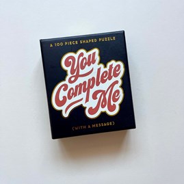 'You Complete Me' 100 Piece Shaped Jigsaw Puzzle 'You Complete Me' 100 Piece Shaped Jigsaw Puzzle