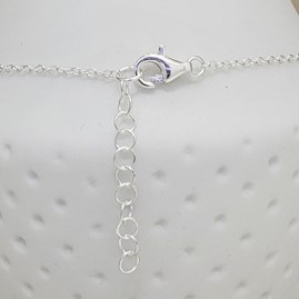 Sterling Silver Bead And Disc Anklet Sterling Silver Bead And Disc Anklet