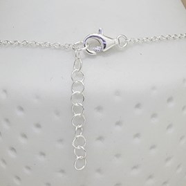 Sterling Silver Bead And Disc Anklet