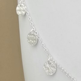 Sterling Silver Disc Necklace Sterling Silver Disc Necklace