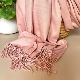 Super Soft Plain Pashmina Style Scarf in Light Pink Super Soft Plain Pashmina Style Scarf in Light Pink