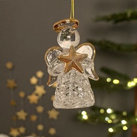 Hanging Fancy Dress Angel Decoration Small