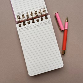 Twin Wire Notepad Stripes