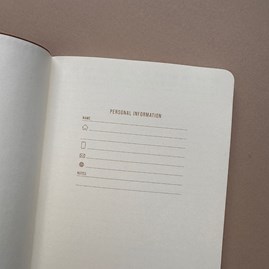 Vegan Leather Pocket Journal Pink & Chilli Vegan Leather Pocket Journal Pink & Chilli