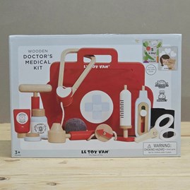 Vintage Wooden Doctor's Medical Kit