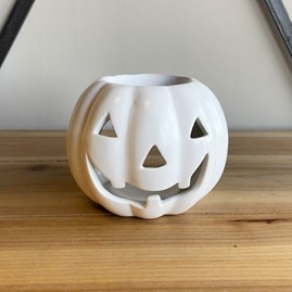 White Ceramic Pumpkin Oil Burner White Ceramic Pumpkin Oil Burner