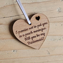 'Will You Be My Bridesmaid' Hanging Decoration and Card 'Will You Be My Bridesmaid' Hanging Decoration and Card