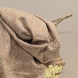 Winter Fleck Blanket Scarf in Beige