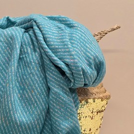 Winter Fleck Blanket Scarf in Turquoise Winter Fleck Blanket Scarf in Turquoise