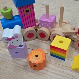 Wooden Animal Puzzle Train Wooden Animal Puzzle Train