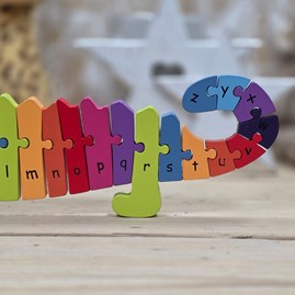 Wooden Crocodile Alphabet Puzzle Wooden Crocodile Alphabet Puzzle