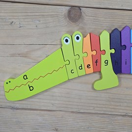 Wooden Crocodile Alphabet Puzzle Wooden Crocodile Alphabet Puzzle