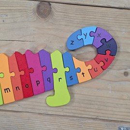 Wooden Crocodile Alphabet Puzzle Wooden Crocodile Alphabet Puzzle