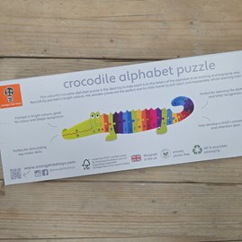 Wooden Crocodile Alphabet Puzzle Wooden Crocodile Alphabet Puzzle