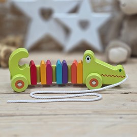 Wooden Crocodile Pull Along Toy